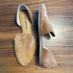 Lucky Brand Brown Suade Flats size 8